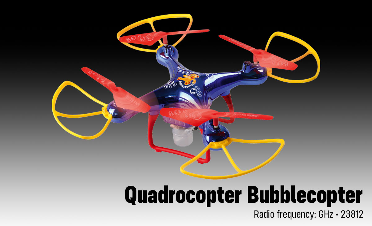 Quadrocopter Bubblecopter