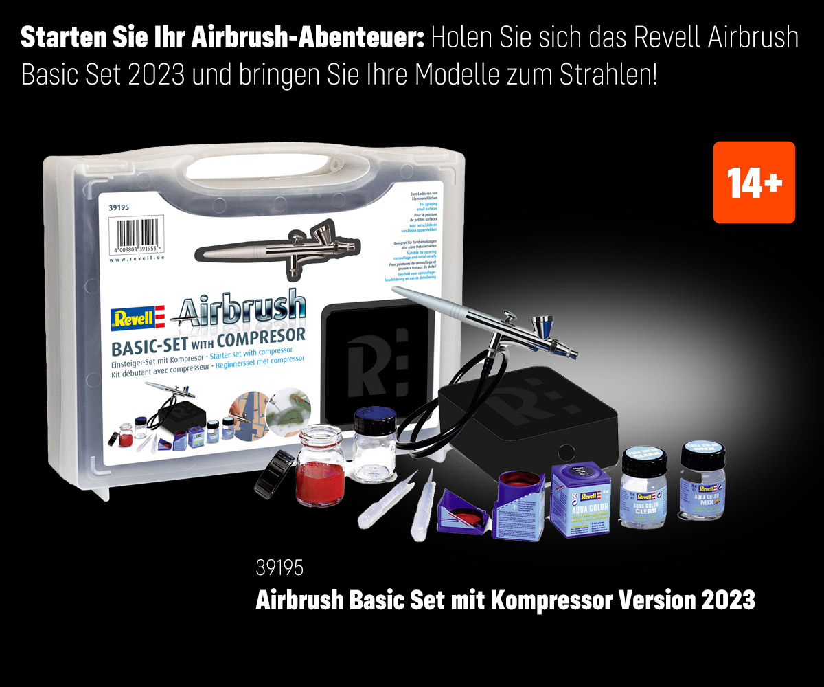 Airbrush Basic Set mit Kompressor Version 2023